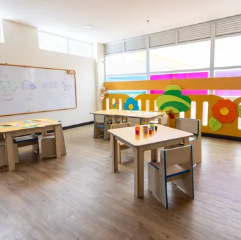 Daycare speech therapy session